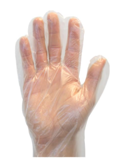 Glove, Clear High Density Polyethylene Glove, 100/BX 10BX/Carton 10Cartons/CS, SM
